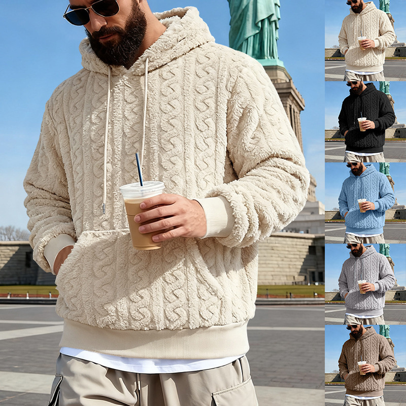 Men's Fleece Hoodie Winter War - Sherpa Hoodie Fleece 评论和价格