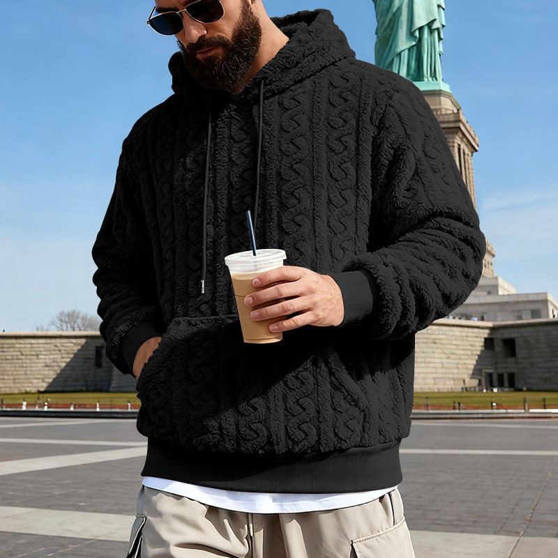 Men's Fleece Hoodie Winter War - Sherpa Hoodie Fleece 评论和价格