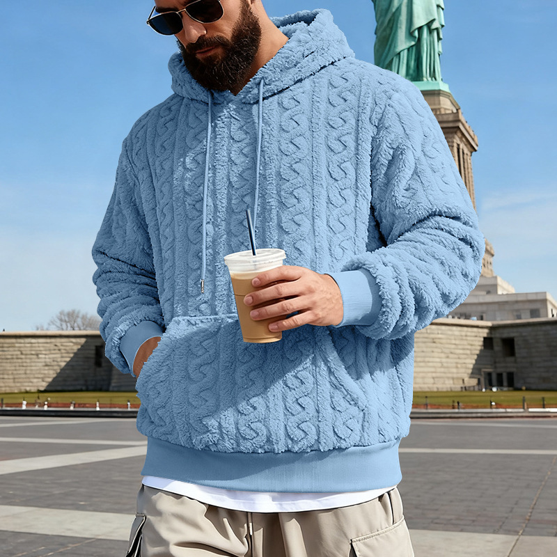 Men's Fleece Hoodie Winter War - Sherpa Hoodie Fleece 评论和价格
