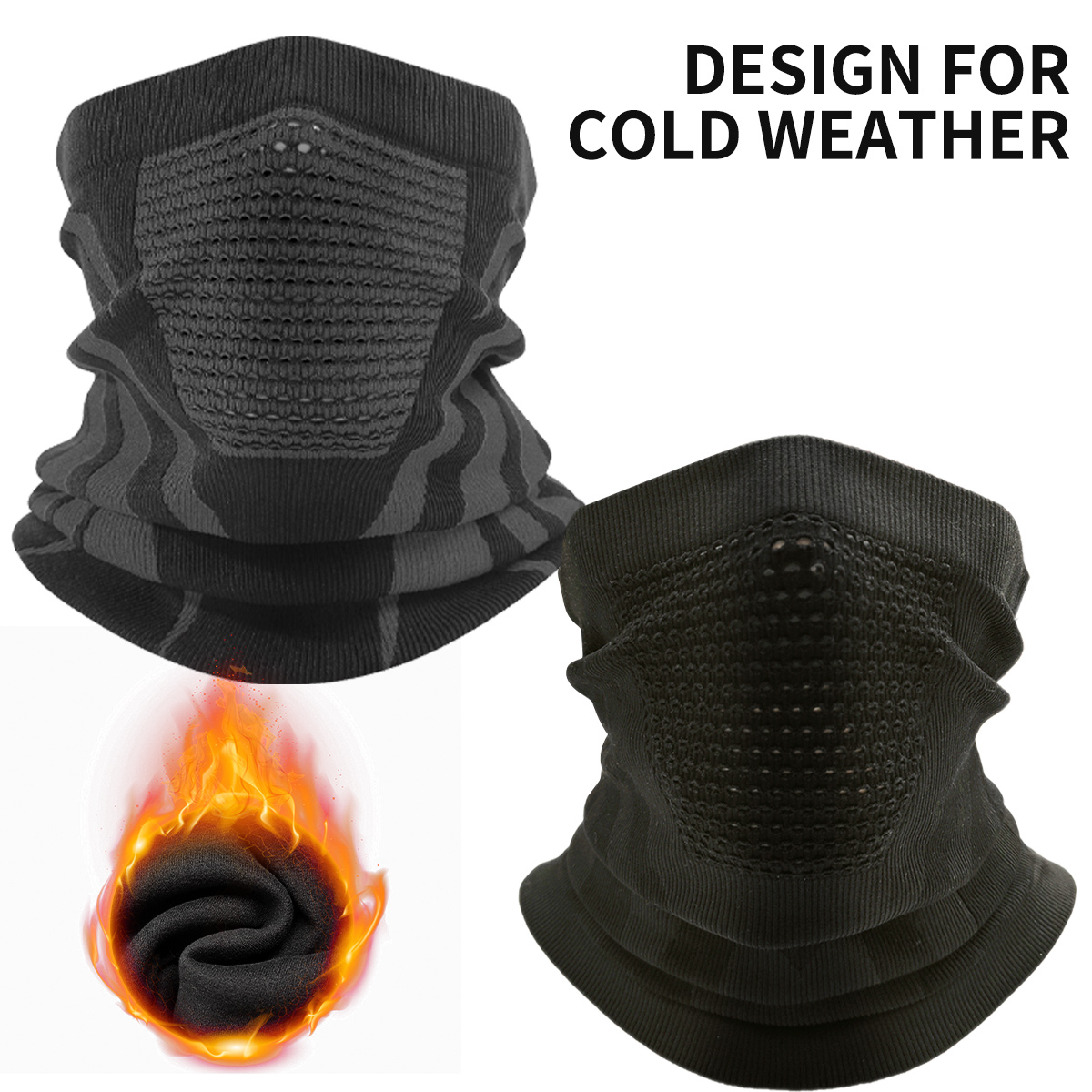 Winter Neck Warmer Gaiter Warm - Neck Gaiter Fleece 评论和价格