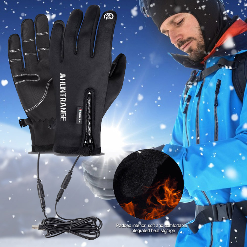 Winter Ski USB Heated Gloves T - Touch Screen Gloves 评论和价格