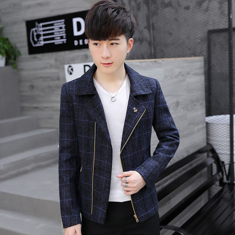 Men's Short Wool Blend Peacoat - Wool Coat Peacoat 评论和价格