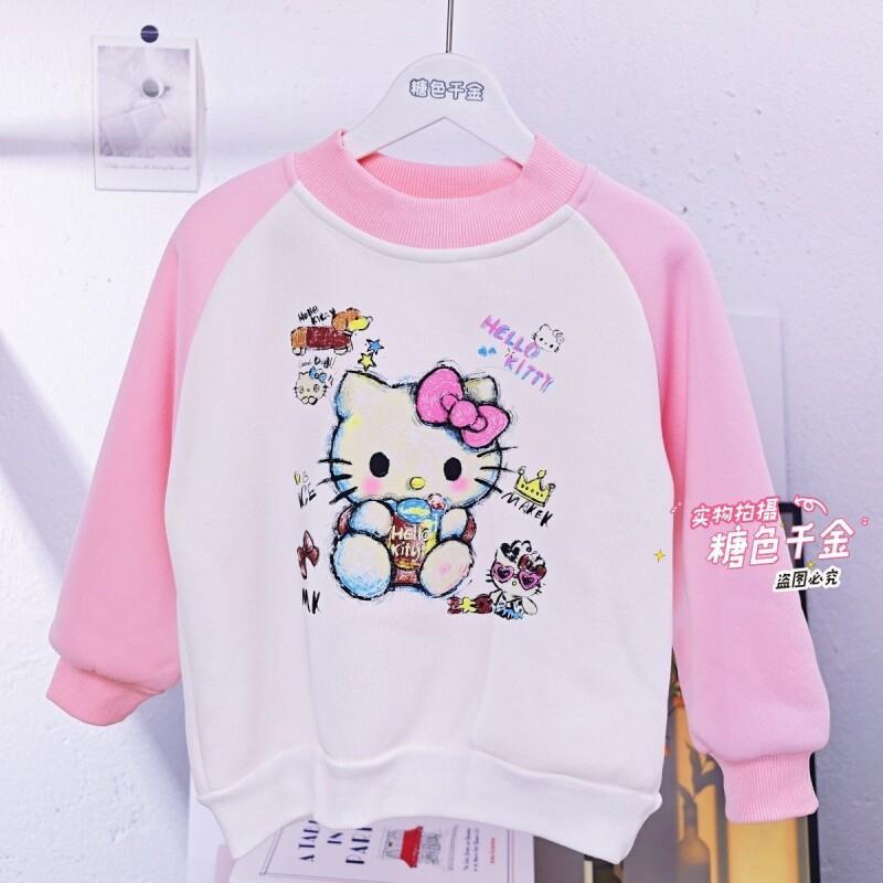 Sanrio Hello Kitty Girls Fleec - Sherpa Hoodie Fleece 评论和价格