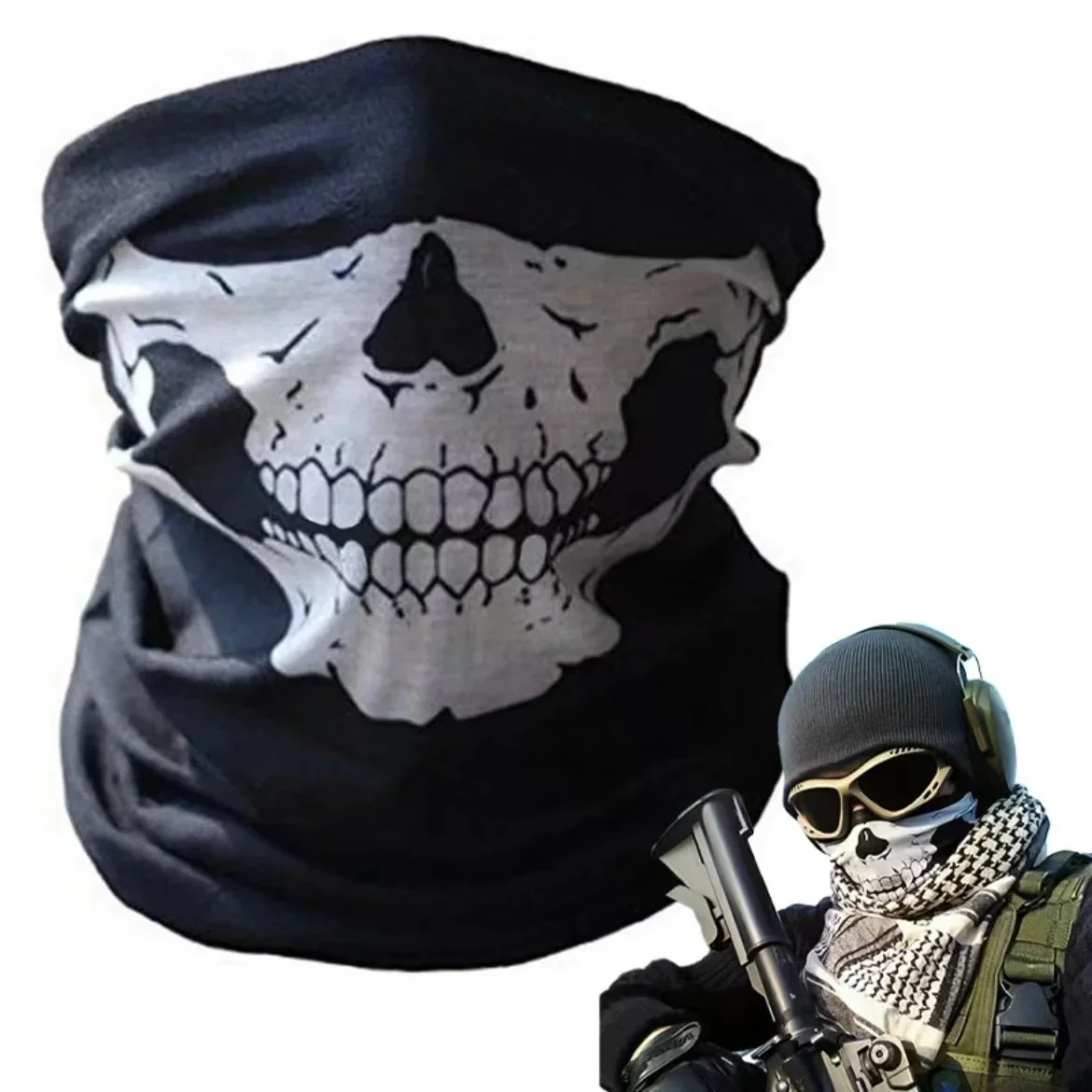 Skull Men Balaclava Ski Mask C - Balaclava Ski Mask 评论和价格