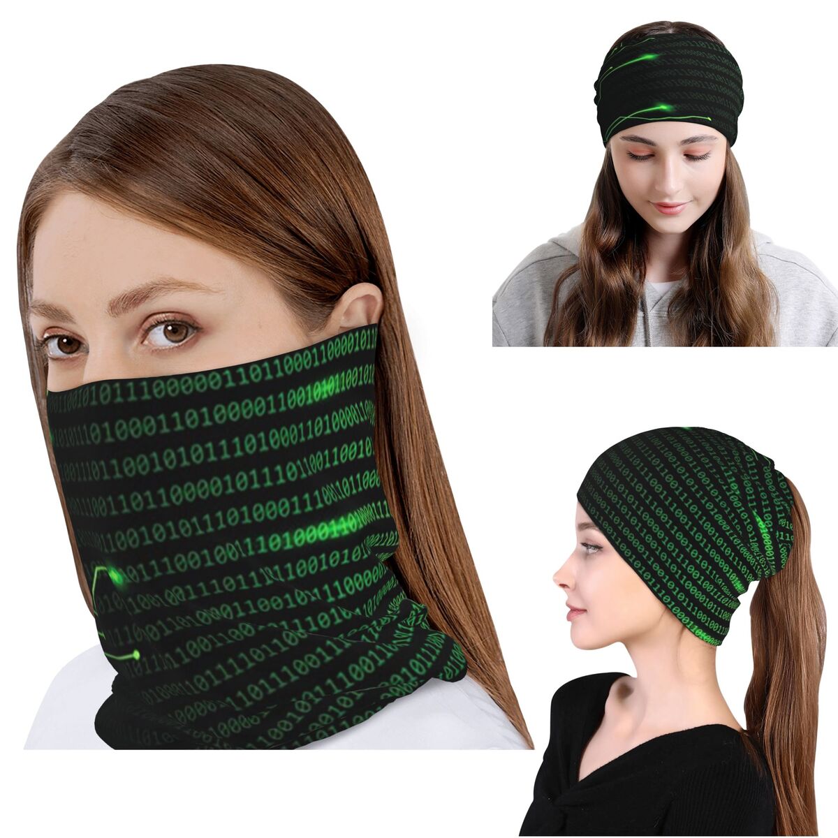 Binary Code Inside Throw Blank - Knit Beanie Hat Warm 评论和价格