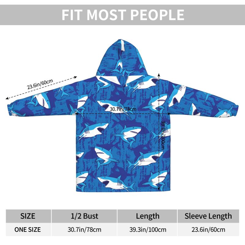 Wearable Blanket Hoodie Cartoo - Sherpa Hoodie Fleece 评论和价格