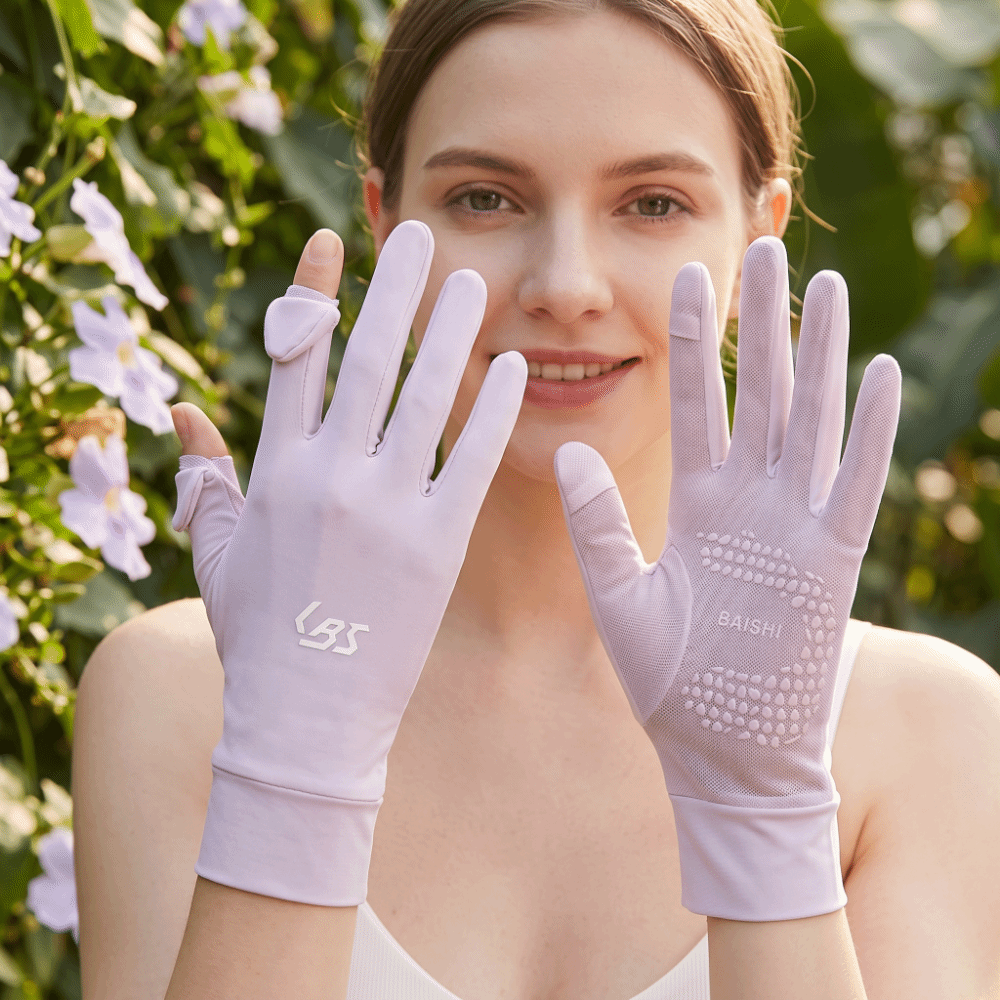 Extended Ice Silk UV Protectio - Touch Screen Gloves 评论和价格