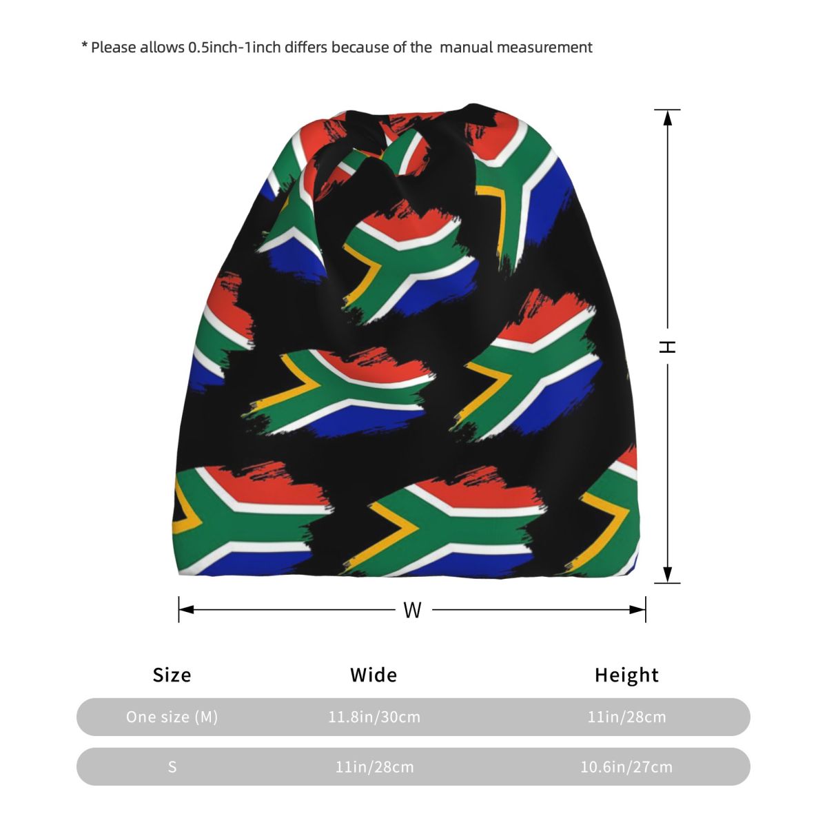 South African Springboks Flag  - Knit Beanie Hat Warm 评论和价格