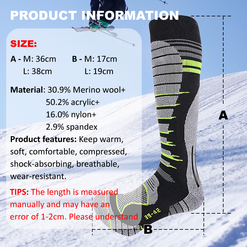 Merino Wool Ski Socks Cold Wea - Thermal Sock Wool 评论和价格