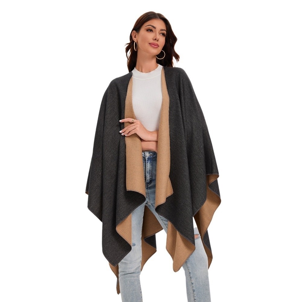 Warm Coat Plaid Design Travel  - Shawl Wrap Winter 评论和价格