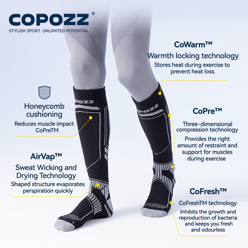 COPOZZ Merino Wool Winter Ski  - Thermal Sock Wool 评论和价格