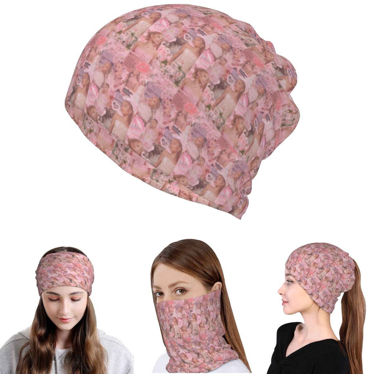 Ariana Grande Singer Bandana N - Knit Beanie Hat Warm 评论和价格