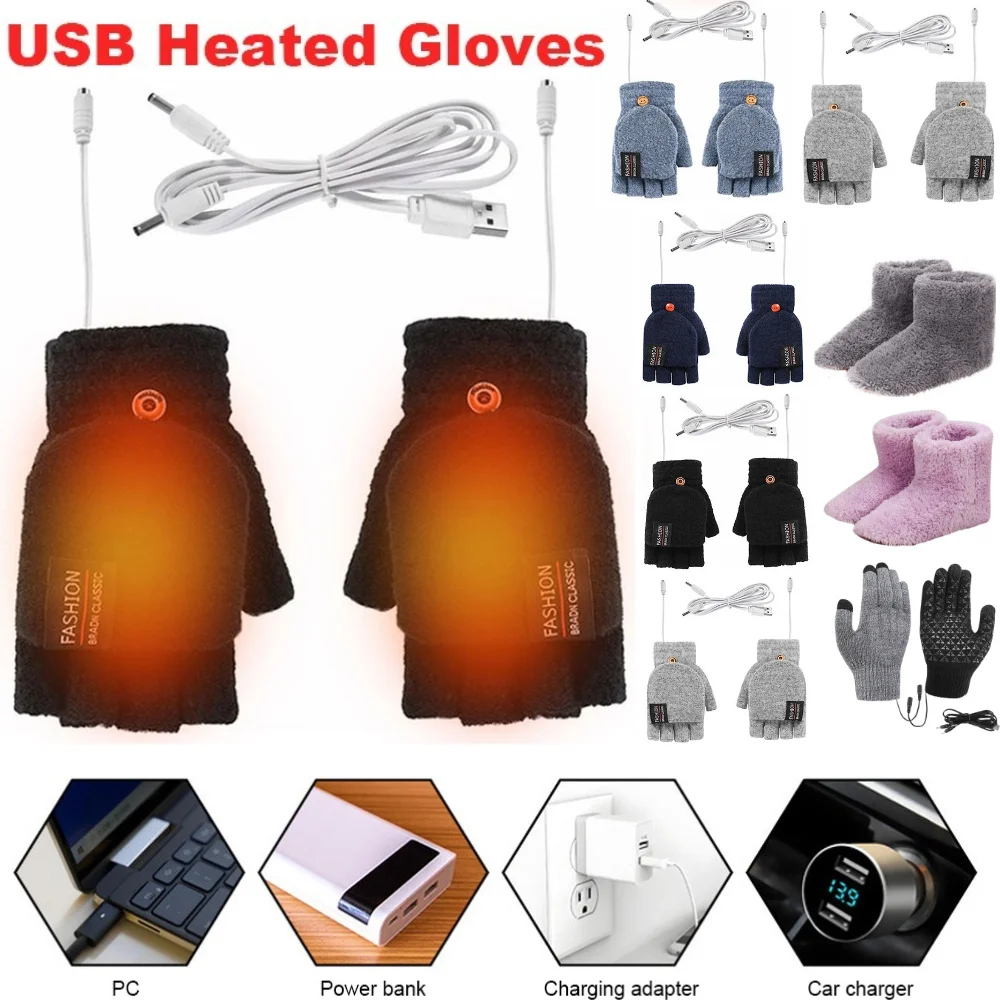 USB Electric Heated Gloves Win - Touch Screen Gloves 评论和价格