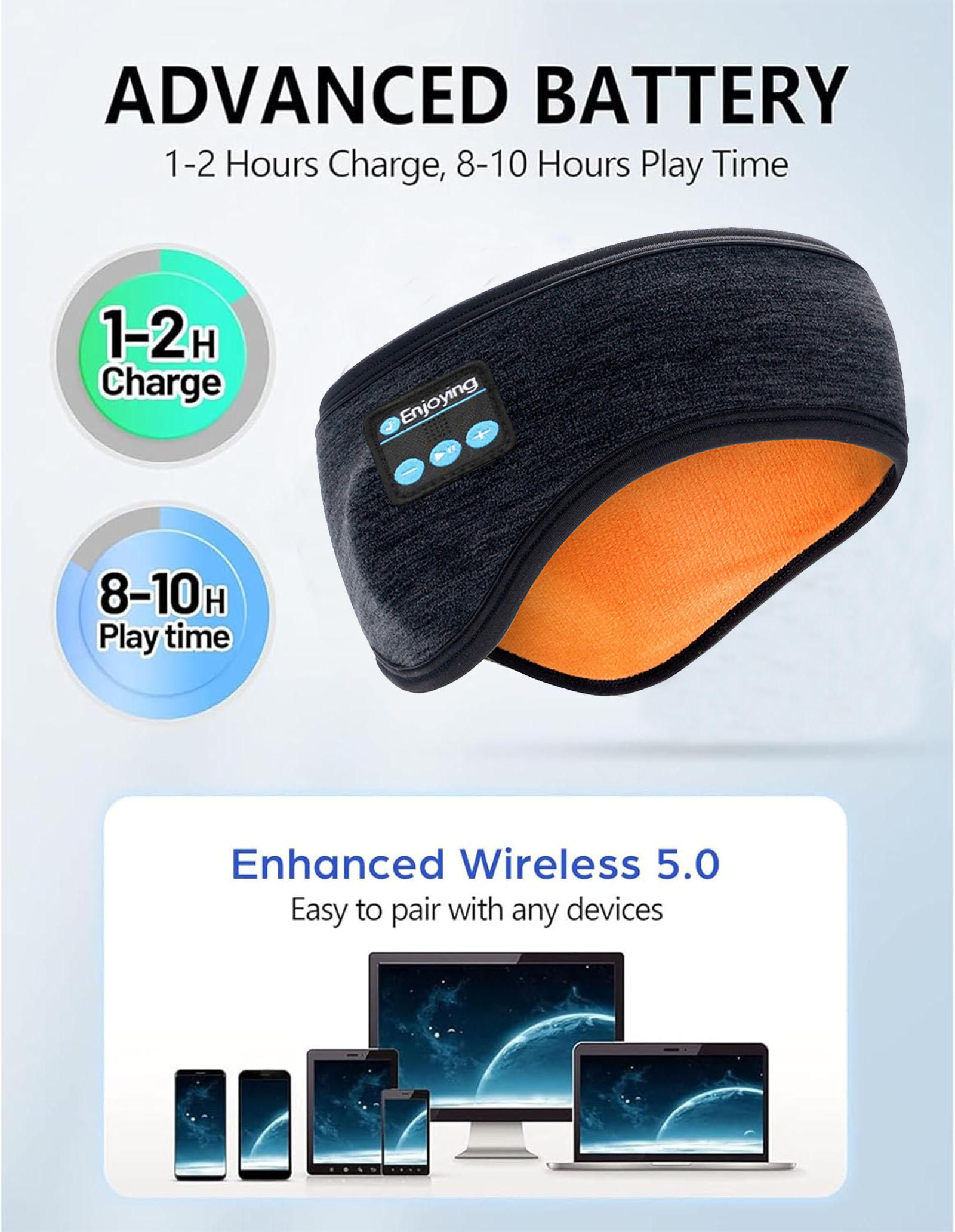 Wireless Bluetooth Headphones  - Winter Headband Fleece 评论和价格