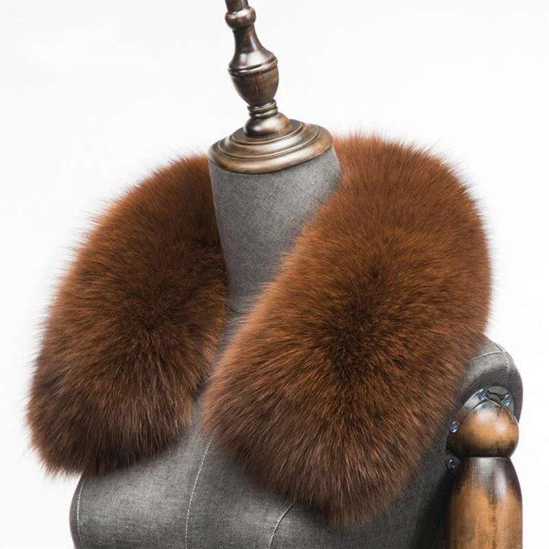 Winter Natural Fox Fur Scarf S - Shawl Wrap Winter 评论和价格