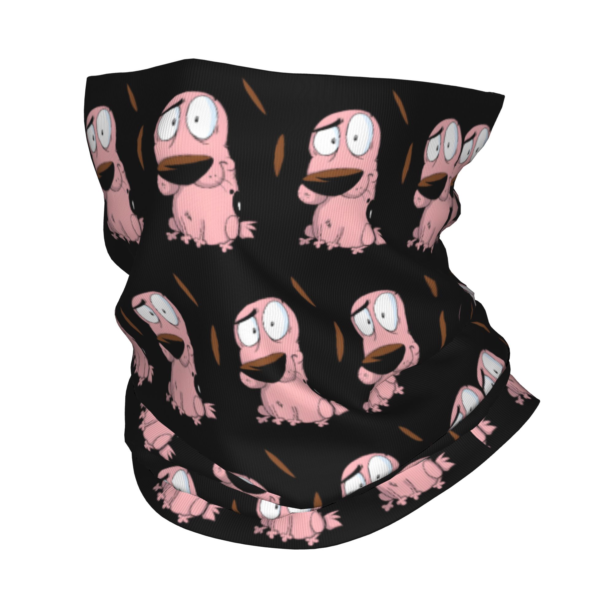 Custom Cartoon Courage Dog Win - Neck Gaiter Fleece 评论和价格