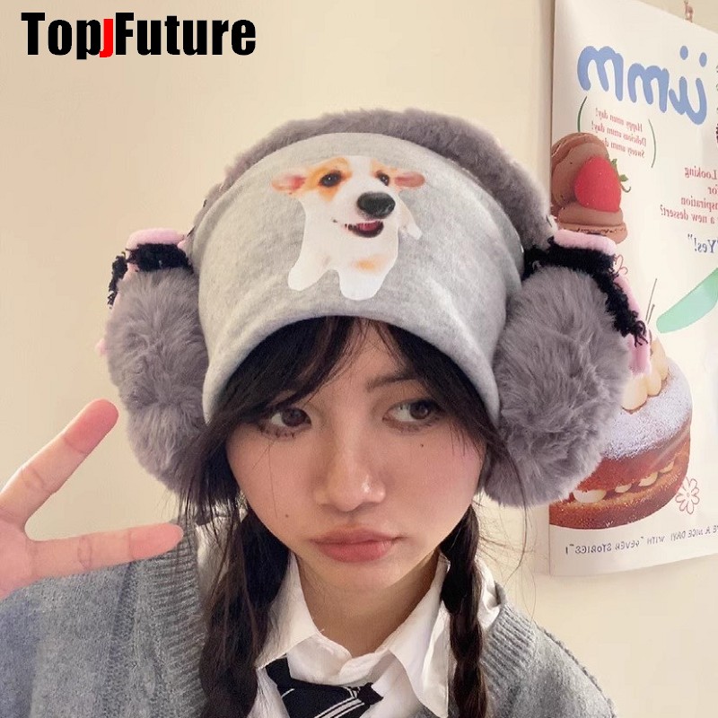 Harajuku Y2k Cute Sweet Lolita - Earmuffs Foldable 评论和价格