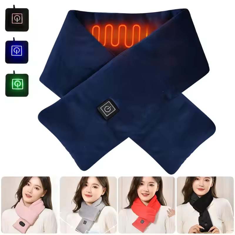 USB Women Men Heating Scarf Te - Neck Gaiter Fleece 评论和价格