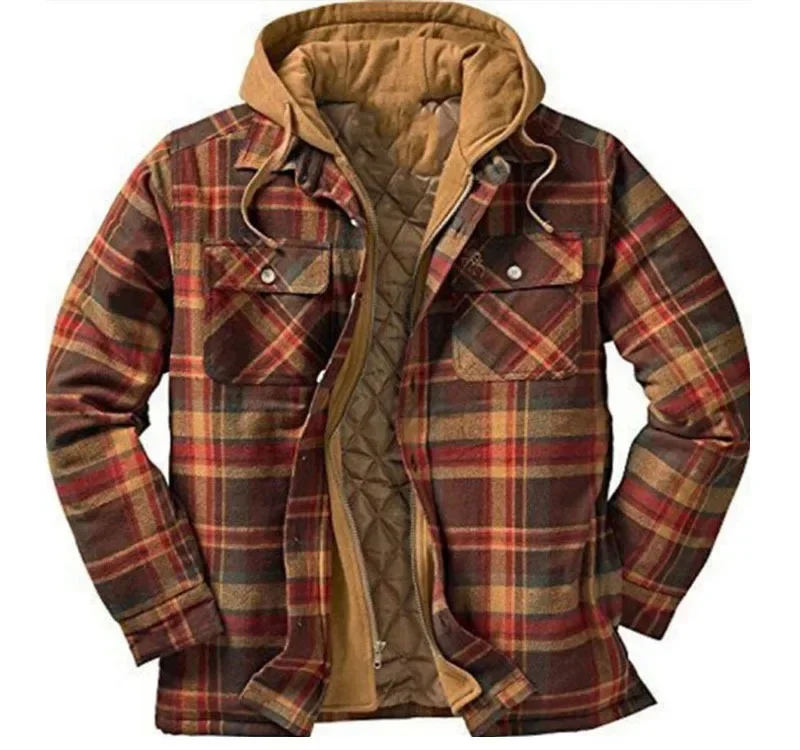 Mens Fleece Lined Flannel Plai - Flannel Shirt Lined 评论和价格