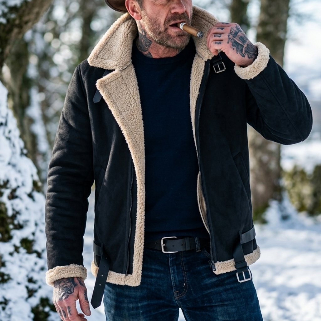 Men Winter Faux Suede Jacket F - Down Jacket Packable 评论和价格
