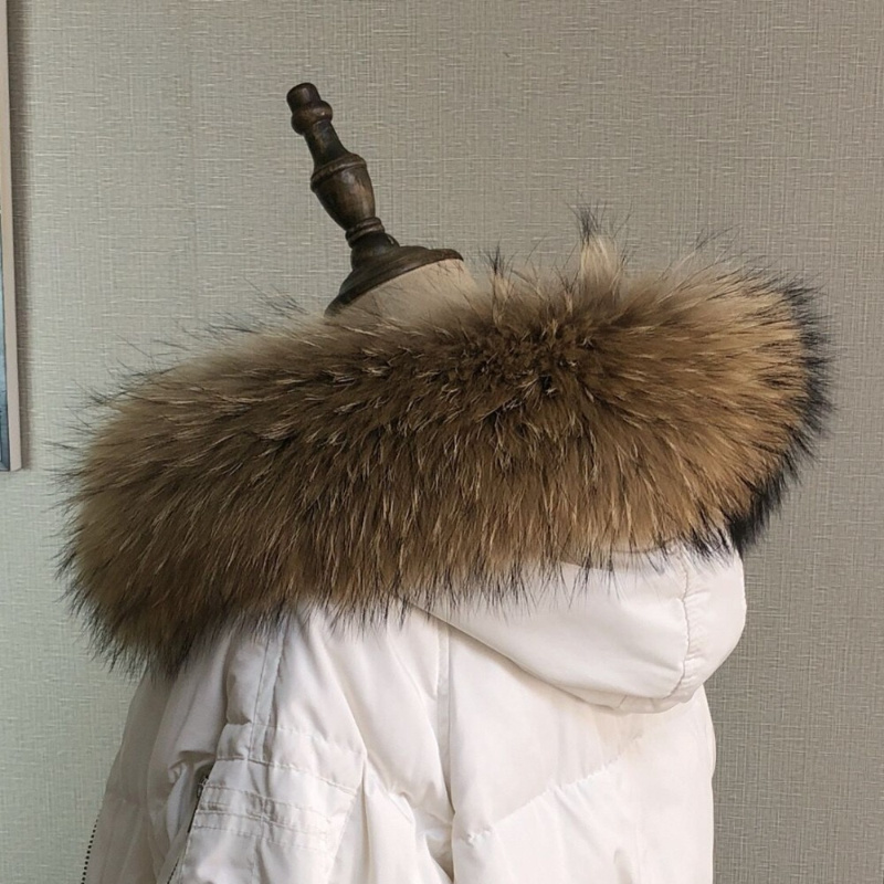 Real Fur Collar for Coat Parka - Shawl Wrap Winter 评论和价格