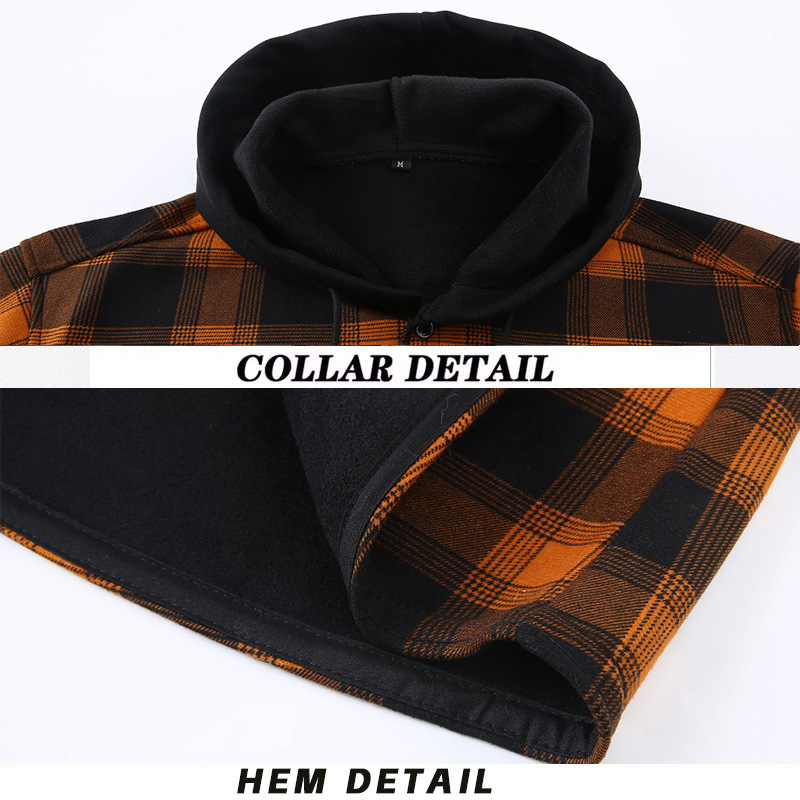 QICHE Fleece Lined Thick Flann - Flannel Shirt Lined 评论和价格