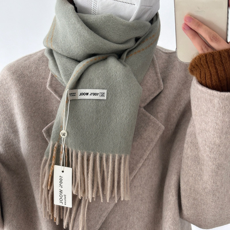 Elegant Good Quality 100% Wool - Wool Scarf Men 评论和价格