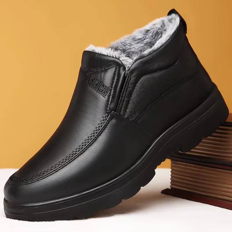Winter Men's Ankle Boots Plush - Waterproof Winter Boot 评论和价格