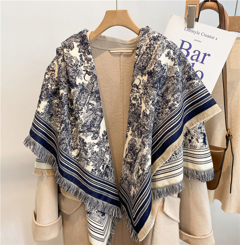 Luxury Scarf Women Cashmere Bl - Cashmere Pashmina Wrap 评论和价格