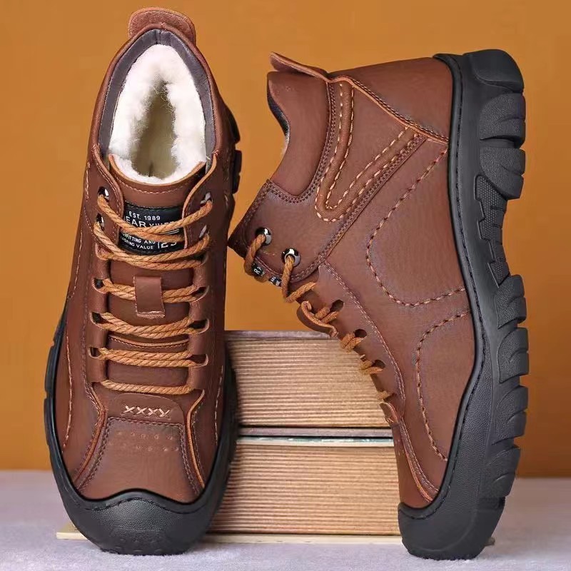 Men's Boots Lace Up Ankle Boot - Waterproof Winter Boot 评论和价格