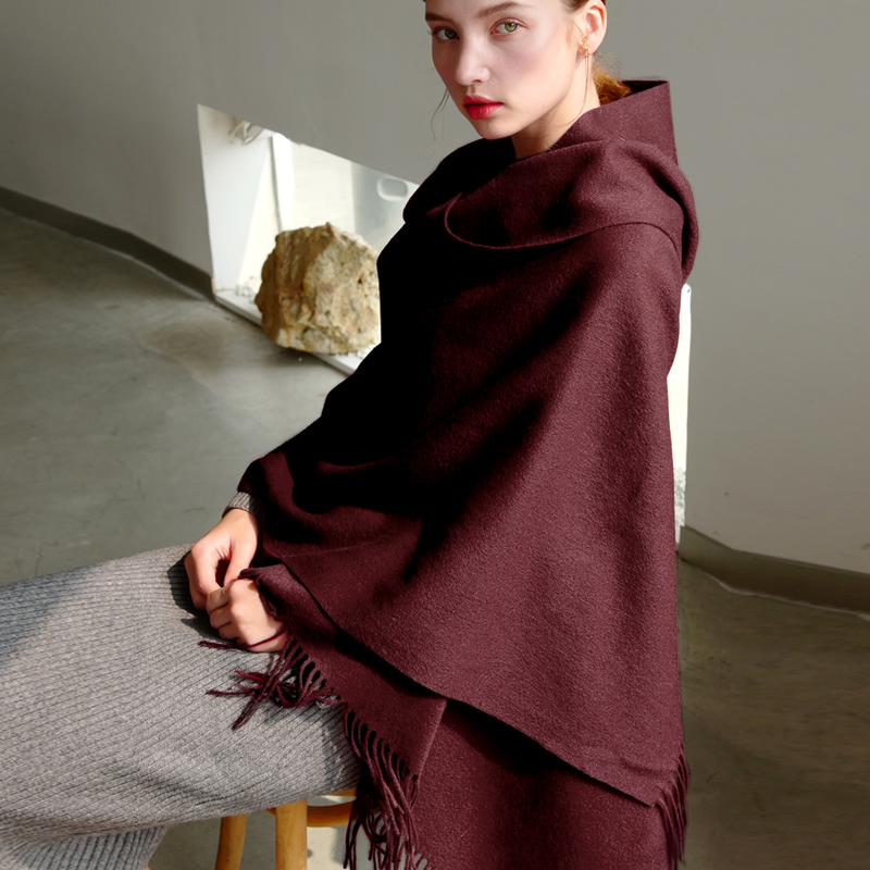 Wool Winter Scarf Women Fashio - Shawl Wrap Winter 评论和价格