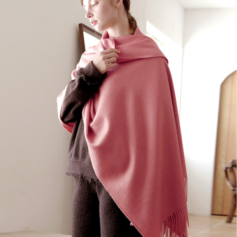 Wool Winter Scarf Women Fashio - Shawl Wrap Winter 评论和价格
