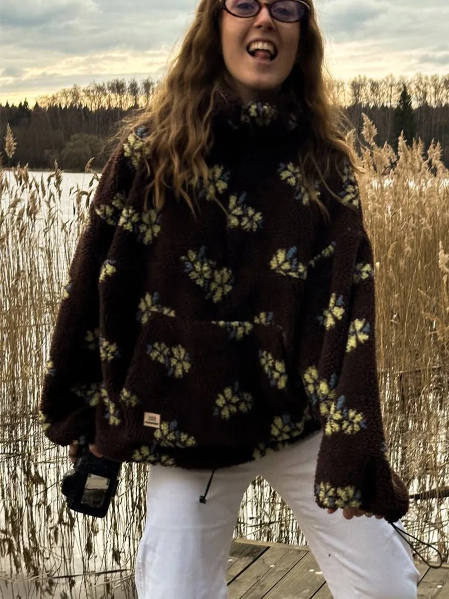 Autumn Winter Women's Sherpa F - Sherpa Hoodie Fleece 评论和价格