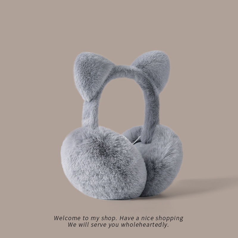Cat Ears Foldable Earmuffs Plu - Earmuffs Foldable 评论和价格