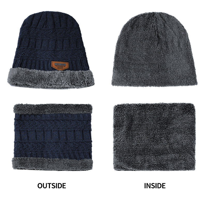 New Winter Beanie Hat for Men  - Wool Scarf Men 评论和价格