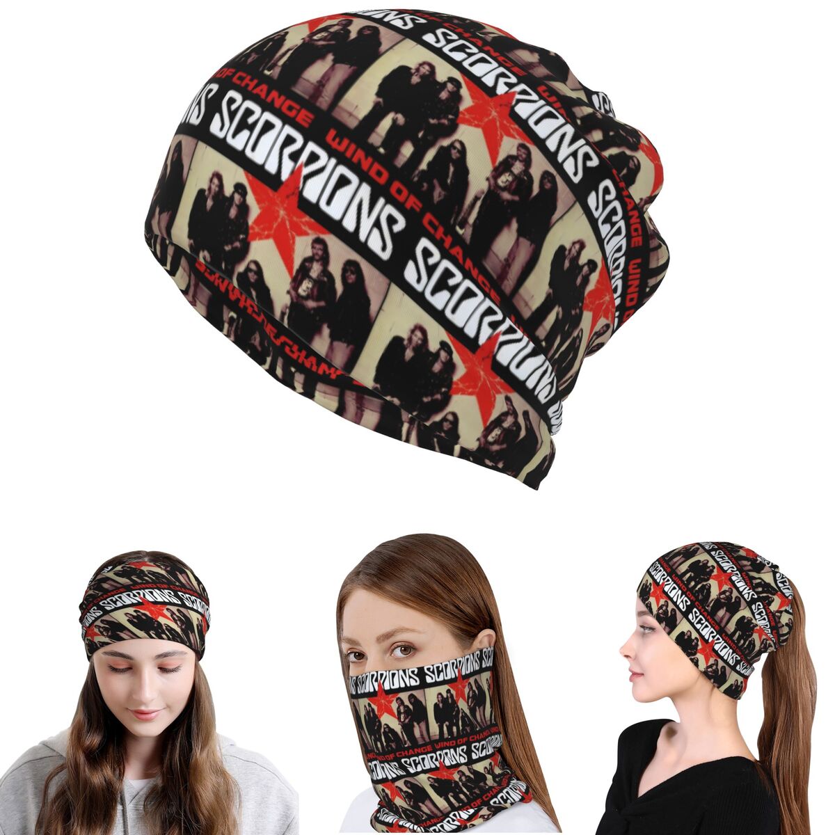 Scorpions Band Rock Bandana Ne - Knit Beanie Hat Warm 评论和价格
