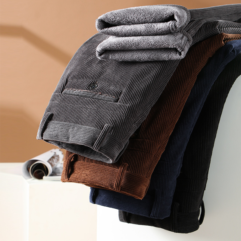 Winter Men's Fleece Corduroy P - Corduroy Pant Warm 评论和价格