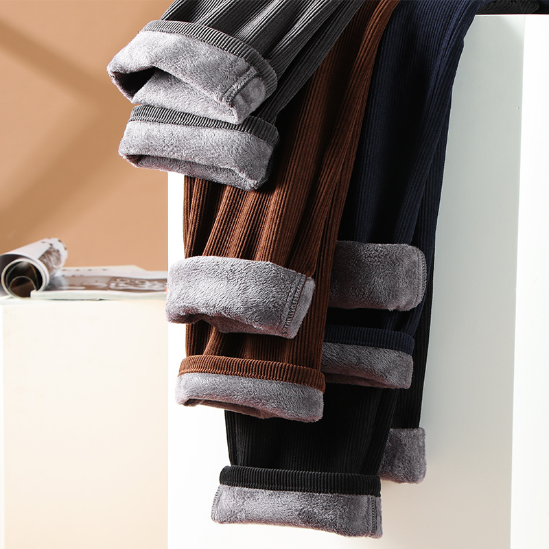 Winter Men's Fleece Corduroy P - Corduroy Pant Warm 评论和价格