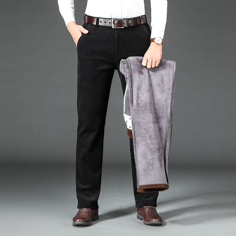 Winter Men's Fleece Corduroy P - Corduroy Pant Warm 评论和价格