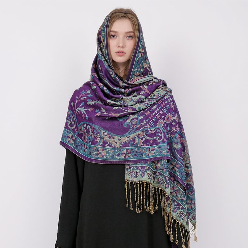 Ethnic Style Outdoor Women Ret - Cashmere Pashmina Wrap 评论和价格