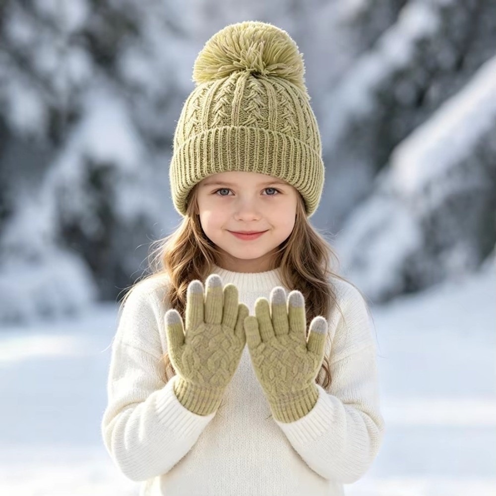 2Pcs/Set Fashion Winter Childr - Touch Screen Gloves 评论和价格
