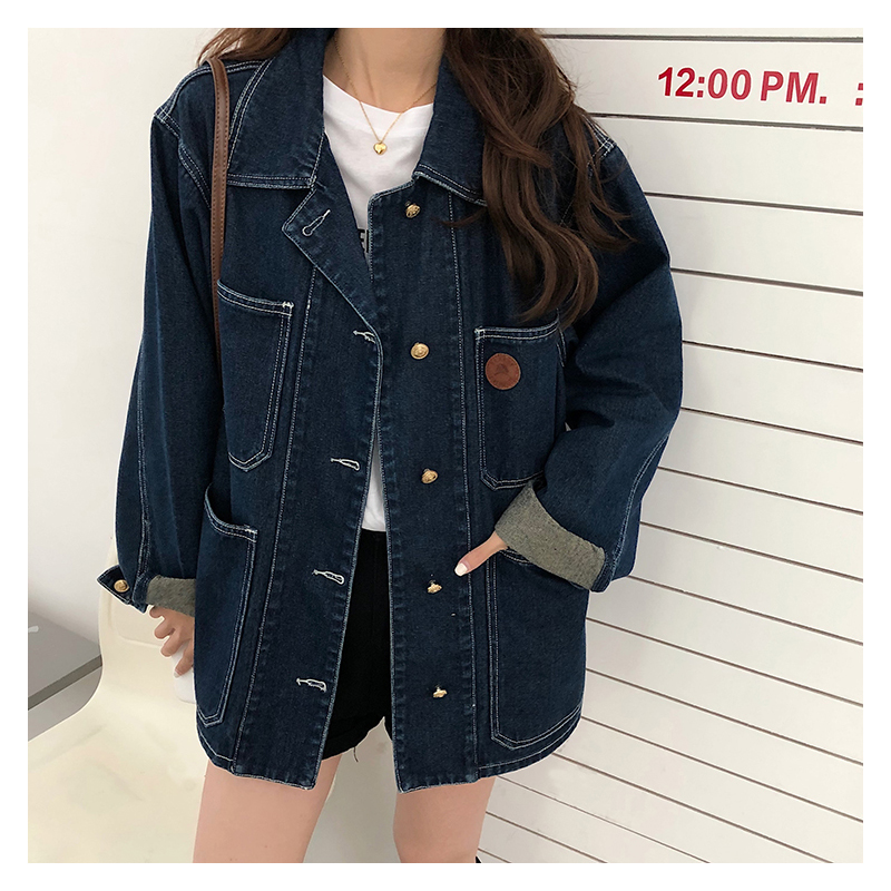Dark Blue Denim Jacket Women S - Down Jacket Packable 评论和价格