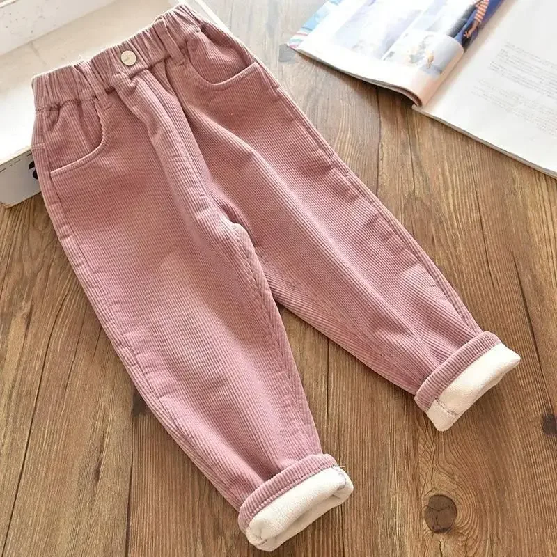 Girls Corduroy Pants Winter Wa - Corduroy Pant Warm 评论和价格