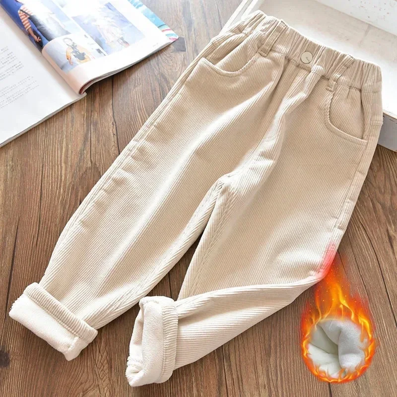 Girls Corduroy Pants Winter Wa - Corduroy Pant Warm 评论和价格