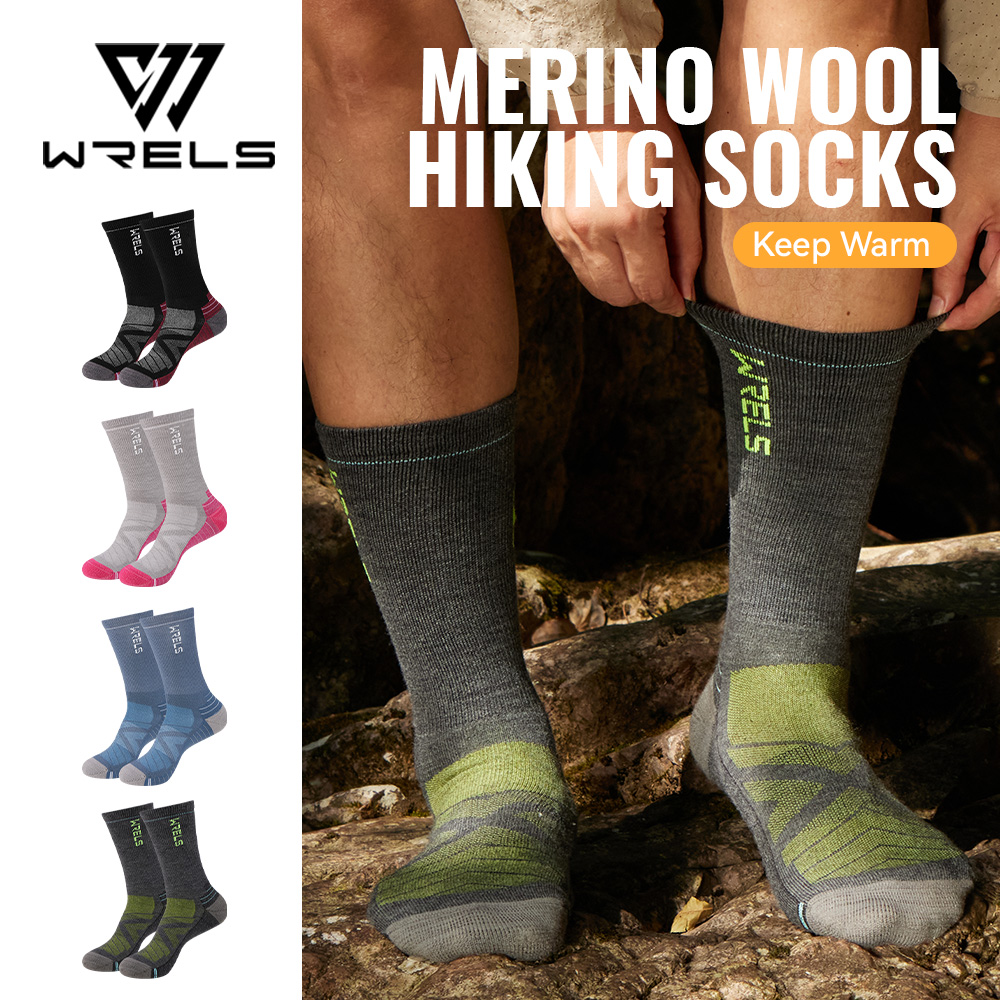 WRELS 1/2/3 Merino Wool Socks  - Thermal Sock Wool 评论和价格