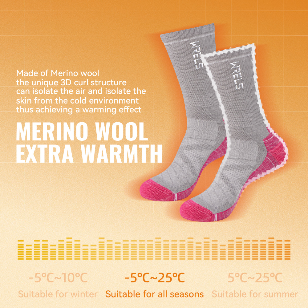 WRELS 1/2/3 Merino Wool Socks  - Thermal Sock Wool 评论和价格