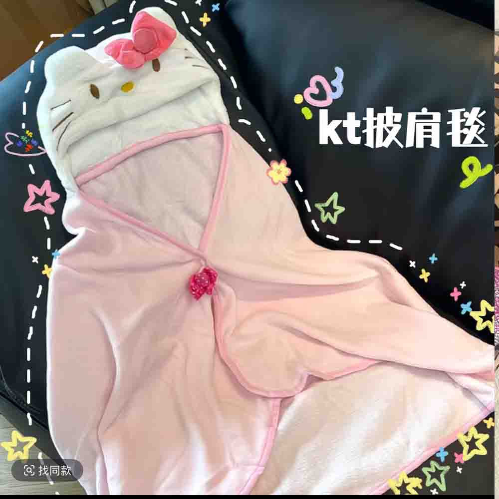 Cute Hellokitty Cloak Shawl Ai - Shawl Wrap Winter 评论和价格