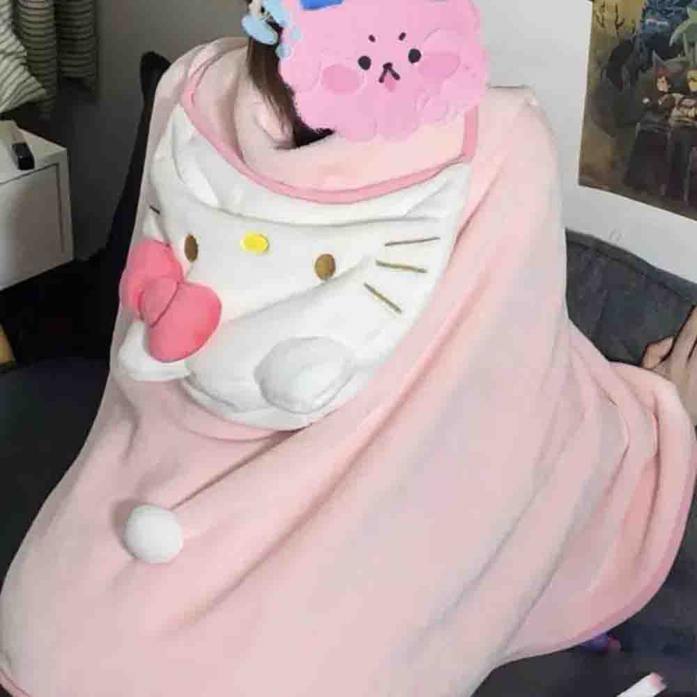 Cute Hellokitty Cloak Shawl Ai - Shawl Wrap Winter 评论和价格