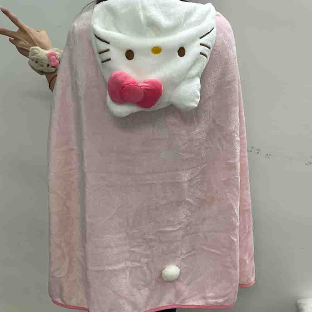 Cute Hellokitty Cloak Shawl Ai - Shawl Wrap Winter 评论和价格