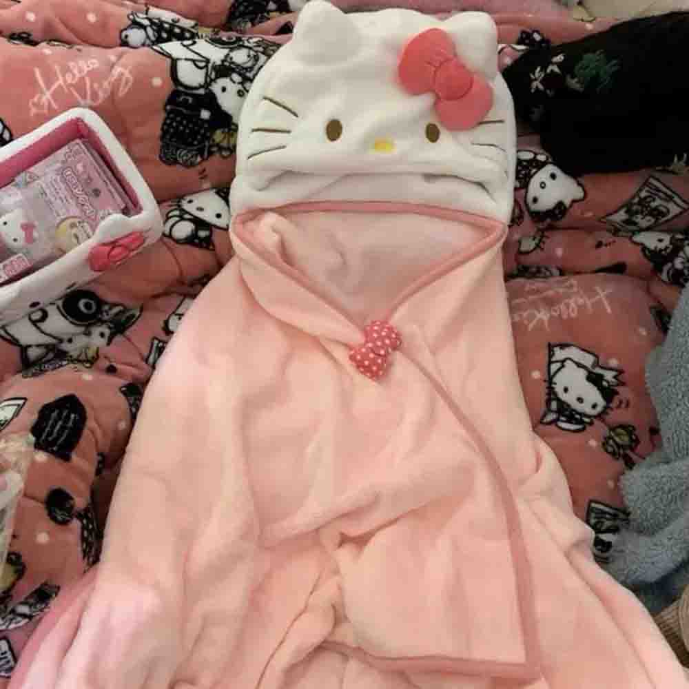 Cute Hellokitty Cloak Shawl Ai - Shawl Wrap Winter 评论和价格